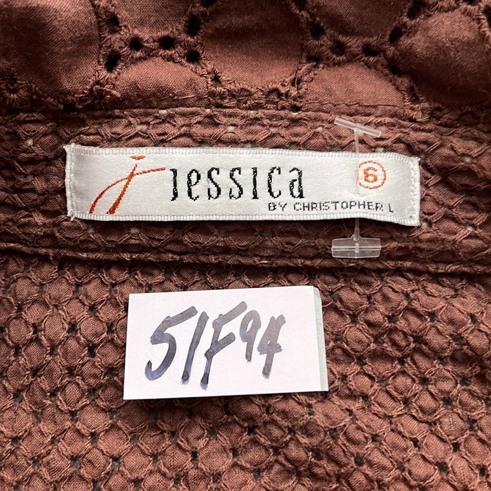 Coquette Cottagecore Peplum Jacket Top Small Petite Brown Girly Lolita Kawaii - Picture 2 of 11